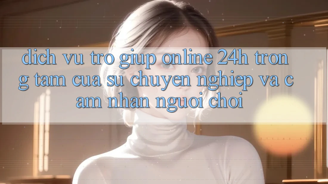 Dịch Vụ Trợ giúp Online 24h: Trọng Tâm Của Sự Chuyên nghiệp và Cảm nhận Người chơi Dịch Vụ Trợ giúp Online 24h: Trọng Tâm Của Sự Chuyên nghiệp và Cảm nhận Người chơi