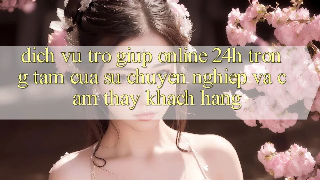 Dịch Vụ Trợ giúp Online 24h: Trọng Tâm Của Sự Chuyên nghiệp và Cảm thấy Khách Hàng
