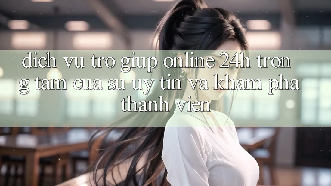 Dịch Vụ Trợ giúp Online 24h: Trọng Tâm Của Sự Uy Tín và Khám phá Thành viên