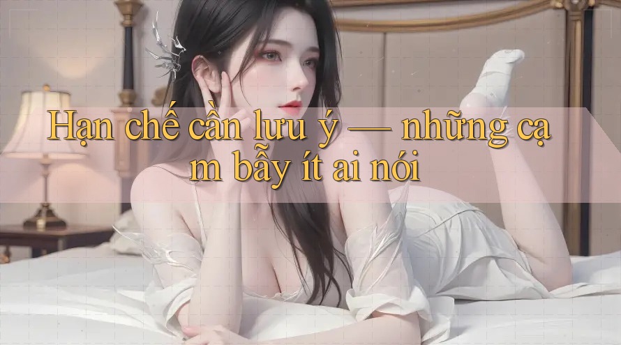 Hạn chế cần lưu ý: Những cạm bẫy ít ai nói Hạn chế cần lưu ý: Những cạm bẫy ít ai nói