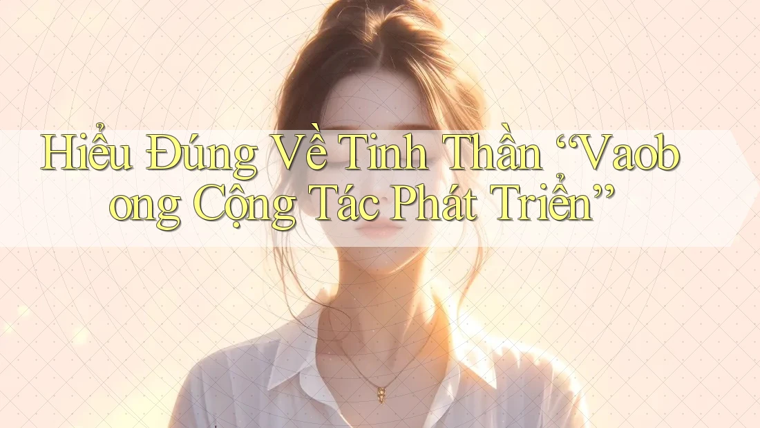 Hiểu Đúng Về Tinh Thần “Vaobong Cộng Tác Phát Triển”