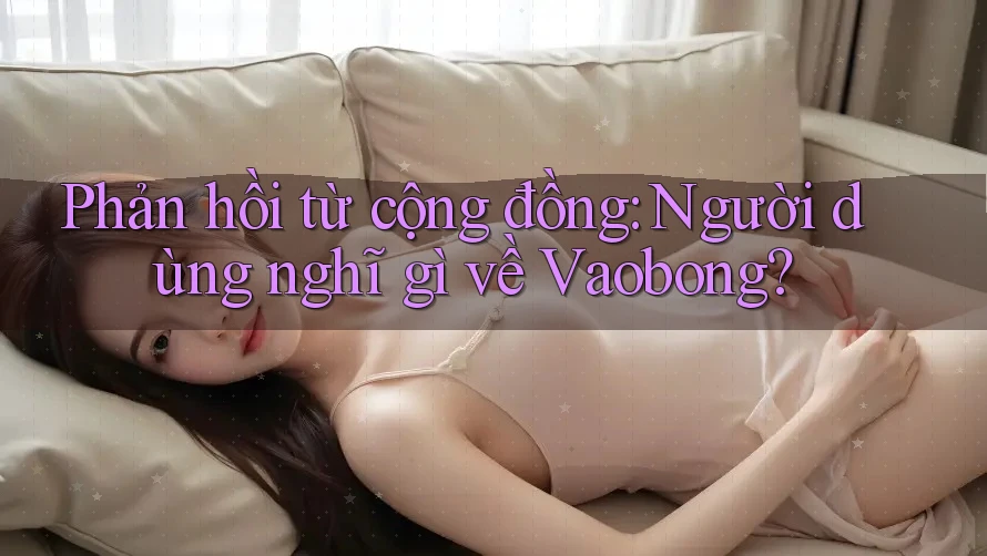 Phản hồi từ cộng đồng: Người dùng nghĩ gì về Vaobong? Phản hồi từ cộng đồng: Người dùng nghĩ gì về Vaobong?