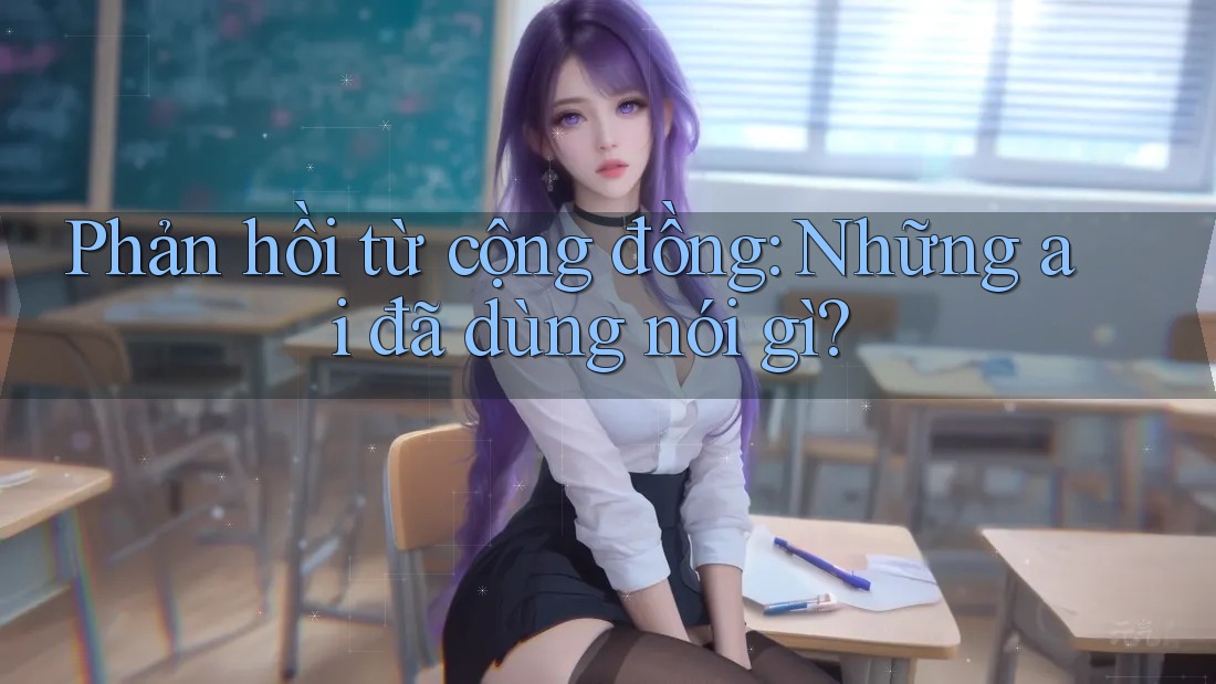 Phản hồi từ cộng đồng: Những ai đã dùng nói gì? Phản hồi từ cộng đồng: Những ai đã dùng nói gì?