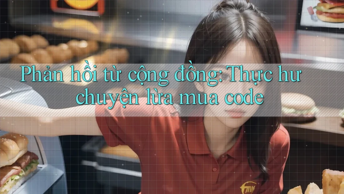 Phản hồi từ cộng đồng: Thực hư chuyện lừa mua code Phản hồi từ cộng đồng: Thực hư chuyện lừa mua code