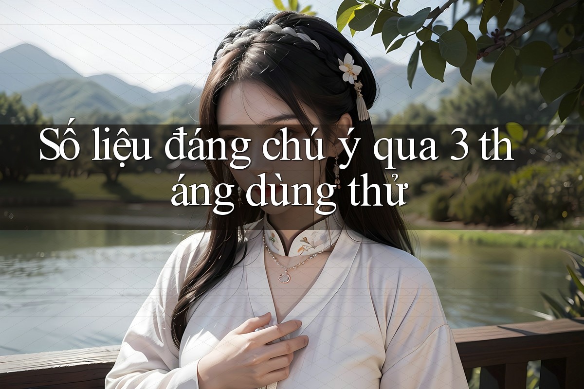 Số liệu đáng chú ý qua 3 tháng dùng thử Số liệu đáng chú ý qua 3 tháng dùng thử