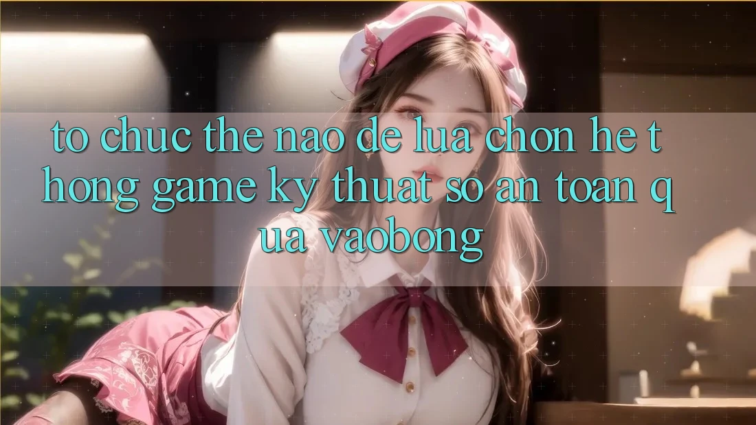 Tổ chức Thế Nào Để Lựa Chọn Hệ thống Game Kỹ Thuật Số An Toàn Qua vaobong?
